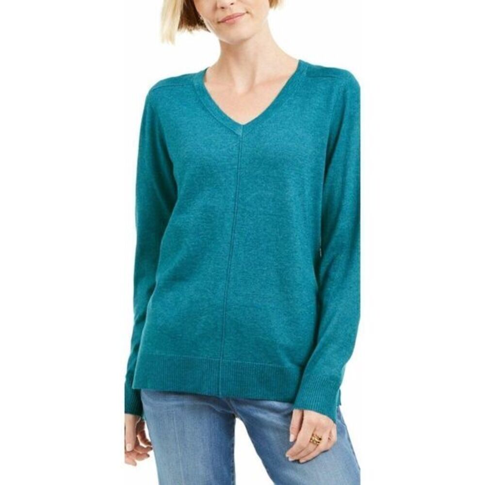 Karen Scott Lightweight Soft Oversized Sweater Top‎